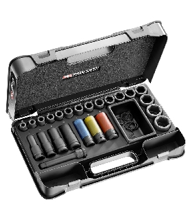 NS.550B SET 1/2" IMPACT SOCKET (23 PC)  FACOM